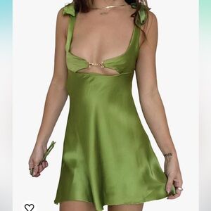 Amazon mini satin dress